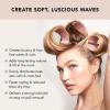 imageKitsch Ceramic Thermal Hair Rollers for Women  Self Grip Hair Curlers for Heatless Curls Overnight  Volumizing Large Rollers for Short ampamp Long Hair  For Long Lasting FrizzFree Curls  Black 8pcsTerracotta