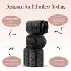 imageKitsch Ceramic Thermal Hair Rollers for Women  Self Grip Hair Curlers for Heatless Curls Overnight  Volumizing Large Rollers for Short ampamp Long Hair  For Long Lasting FrizzFree Curls  Black 8pcsBlack
