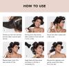imageKitsch Ceramic Thermal Hair Rollers for Women  Self Grip Hair Curlers for Heatless Curls Overnight  Volumizing Large Rollers for Short ampamp Long Hair  For Long Lasting FrizzFree Curls  Black 8pcsTerracotta