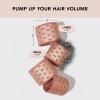 imageKitsch Ceramic Thermal Hair Rollers for Women  Self Grip Hair Curlers for Heatless Curls Overnight  Volumizing Large Rollers for Short ampamp Long Hair  For Long Lasting FrizzFree Curls  Black 8pcsTerracotta