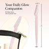 imageKitsch Dermaplane Razor for Women Face  Face Razors for Women ampamp Men Eyebrow Trimmer ampamp Face Shaver  Exfoliating Facial Razor ampamp Skin Care Tool for Smoother Skin  Black 6 pcsBlush