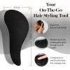 imageKitsch Detangler Brush  Gentle Curly Hair Brush with Flexible Bristles for All Hair Types  Wet or Dry  Detangling Hair Brushes for Women ampamp Men Adults ampamp Kids  BlackBlack