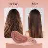 imageKitsch Detangler Brush  Gentle Curly Hair Brush with Flexible Bristles for All Hair Types  Wet or Dry  Detangling Hair Brushes for Women ampamp Men Adults ampamp Kids  BlackTerracotta