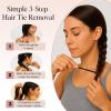 imageKitsch Hair Tie Cutter  Easy To Use Pain Free Rubber Band Cutter for Hair Kids Baby ampamp Toddler Girls  Ideal Gifts for Women  Black 3pc SetBlack