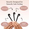 imageKitsch Hair Tie Cutter  Easy To Use Pain Free Rubber Band Cutter for Hair Kids Baby ampamp Toddler Girls  Ideal Gifts for Women  Black 3pc SetBlack