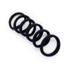 imageKitsch Hair Ties No Damage  Strong Stretchy Hair Bands  Soft Nylon Ponytail Holders SnagFree Rubber Bands Perfect for Updos ampamp Braids  Ideal Gifts for Women  Black 8pcsBlack Thick Pack of 6