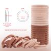 imageKitsch Hair Ties No Damage  Strong Stretchy Hair Bands  Soft Nylon Ponytail Holders SnagFree Rubber Bands Perfect for Updos ampamp Braids  Ideal Gifts for Women  Black 8pcsBlush Standard Pack of 20