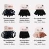imageKitsch Hair Ties No Damage  Strong Stretchy Hair Bands  Soft Nylon Ponytail Holders SnagFree Rubber Bands Perfect for Updos ampamp Braids  Ideal Gifts for Women  Black 8pcsBlack Thick Pack of 6
