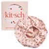 imageKitsch Luxury Shower Caps for Women Reusable Waterproof  Large Shower Cap for Women Nonslip Quickdry Hair Cap for Long and Short Hair Comfortable and Stylish Design  Blush DotCherry Print