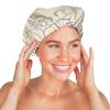imageKitsch Luxury Shower Caps for Women Reusable Waterproof  Large Shower Cap for Women Nonslip Quickdry Hair Cap for Long and Short Hair Comfortable and Stylish Design  Blush DotMickey Maze