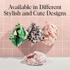 imageKitsch Luxury Shower Caps for Women Reusable Waterproof  Large Shower Cap for Women Nonslip Quickdry Hair Cap for Long and Short Hair Comfortable and Stylish Design  Blush DotTerracotta Checker