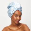 imageKitsch Microfiber Hair Towel Wrap for Women  Super Absorbent Hair Drying Towel  Quick Dry AntiFrizz  for Long ampamp Short Wet ampamp Curly Hair  BlackToile De Blue