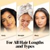 imageKitsch Microfiber Hair Towel Wrap for Women  Super Absorbent Hair Drying Towel  Quick Dry AntiFrizz  for Long ampamp Short Wet ampamp Curly Hair  BlackMickey Maze