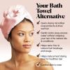 imageKitsch Microfiber Hair Towel Wrap for Women  Super Absorbent Hair Drying Towel  Quick Dry AntiFrizz  for Long ampamp Short Wet ampamp Curly Hair  BlackBlush