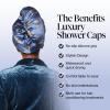 imageKitsch Microfiber Hair Towel Wrap for Women  Super Absorbent Hair Drying Towel  Quick Dry AntiFrizz  for Long ampamp Short Wet ampamp Curly Hair  BlackRavenclaw