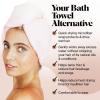 imageKitsch Microfiber Hair Towel Wrap for Women  Super Absorbent Hair Drying Towel  Quick Dry AntiFrizz  for Long ampamp Short Wet ampamp Curly Hair  BlackPink