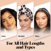 imageKitsch Microfiber Hair Towel Wrap for Women  Super Absorbent Hair Drying Towel  Quick Dry AntiFrizz  for Long ampamp Short Wet ampamp Curly Hair  BlackLeopard