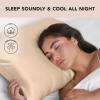 imageKitsch Satin Pillowcase with Zipper for Hair ampamp Skin Softer Than Silk Pillow Cases Queen WrinkleFree Smooth and Cooling Satin Pillow Covers Standard Size 19quotx26quot  AuraChampagne