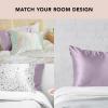 imageKitsch Satin Pillowcase with Zipper for Hair ampamp Skin Softer Than Silk Pillow Cases Queen WrinkleFree Smooth and Cooling Satin Pillow Covers Standard Size 19quotx26quot  AuraLavender