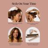 imageKitsch XL Flexi Rods for Heatless Curls Overnight  Soft Velvet Hair Rollers for Women  Hair Curlers to Sleep In  Eucalyptus 4pcsEucalyptus