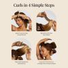 imageKitsch XL Flexi Rods for Heatless Curls Overnight  Soft Velvet Hair Rollers for Women  Hair Curlers to Sleep In  Eucalyptus 4pcsEucalyptus