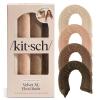 imageKitsch XL Flexi Rods for Heatless Curls Overnight  Soft Velvet Hair Rollers for Women  Hair Curlers to Sleep In  Eucalyptus 4pcsEucalyptus