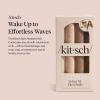 imageKitsch XL Flexi Rods for Heatless Curls Overnight  Soft Velvet Hair Rollers for Women  Hair Curlers to Sleep In  Eucalyptus 4pcsEucalyptus
