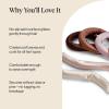 imageKitsch XL Flexi Rods for Heatless Curls Overnight  Soft Velvet Hair Rollers for Women  Hair Curlers to Sleep In  Eucalyptus 4pcsRosewood