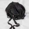 imageKitsch XL Satin Bonnet for Sleeping  Softer Than Silk Hair Bonnet for Women  Secure Fit Adjustable Night Cap for Curly ampamp Textured Hair  Prevents Breakage Tangles ampamp Thinning  AuraBlack