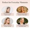 imageKitsch Zig Zag Headbands for Women Non Slip  Fashion Accessories for Slicked Back Styles  Comfortable Comb Headband with Teeth  Ideal Gifts for Women  Tortoise ampamp Black Headband  2 pcsBlack  Tort