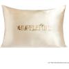 imageKitsch x Bridgerton Satin Pillowcase with Zipper for Hair Skin Softer Than Silk Pillow Cases WrinkleFree Cooling Satin Pillow Covers Bridgerton  Toile De Blue Standard Size 19quotx26quotHarry Potter  Hufflepuff
