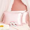 imageKitsch x Bridgerton Satin Pillowcase with Zipper for Hair Skin Softer Than Silk Pillow Cases WrinkleFree Cooling Satin Pillow Covers Bridgerton  Toile De Blue Standard Size 19quotx26quotHello Kitty  Pink Kitty Face