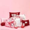 imageKitsch x Bridgerton Satin Pillowcase with Zipper for Hair Skin Softer Than Silk Pillow Cases WrinkleFree Cooling Satin Pillow Covers Bridgerton  Toile De Blue Standard Size 19quotx26quotHello Kitty  Pink Kitty Face