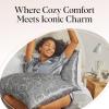 imageKitsch x Bridgerton Satin Pillowcase with Zipper for Hair Skin Softer Than Silk Pillow Cases WrinkleFree Cooling Satin Pillow Covers Bridgerton  Toile De Blue Standard Size 19quotx26quotDisney  Mickey Maze