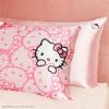 imageKitsch x Bridgerton Satin Pillowcase with Zipper for Hair Skin Softer Than Silk Pillow Cases WrinkleFree Cooling Satin Pillow Covers Bridgerton  Toile De Blue Standard Size 19quotx26quotHello Kitty  Pink Kitty Faces