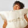 imageKitsch x Bridgerton Satin Pillowcase with Zipper for Hair Skin Softer Than Silk Pillow Cases WrinkleFree Cooling Satin Pillow Covers Bridgerton  Toile De Blue Standard Size 19quotx26quotHarry Potter  Hufflepuff
