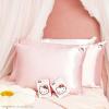 imageKitsch x Bridgerton Satin Pillowcase with Zipper for Hair Skin Softer Than Silk Pillow Cases WrinkleFree Cooling Satin Pillow Covers Bridgerton  Toile De Blue Standard Size 19quotx26quotHello Kitty  Pink Kitty Face
