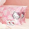 imageKitsch x Bridgerton Satin Pillowcase with Zipper for Hair Skin Softer Than Silk Pillow Cases WrinkleFree Cooling Satin Pillow Covers Bridgerton  Toile De Blue Standard Size 19quotx26quotHello Kitty  Pink Kitty Faces