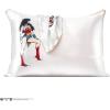 imageKitsch x Bridgerton Satin Pillowcase with Zipper for Hair Skin Softer Than Silk Pillow Cases WrinkleFree Cooling Satin Pillow Covers Bridgerton  Toile De Blue Standard Size 19quotx26quotWonder Woman  Believe in Wonder