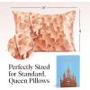 imageKitsch x Bridgerton Satin Pillowcase with Zipper for Hair Skin Softer Than Silk Pillow Cases WrinkleFree Cooling Satin Pillow Covers Bridgerton  Toile De Blue Standard Size 19quotx26quotDisney  Princess