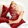imageKitsch x Bridgerton Satin Pillowcase with Zipper for Hair Skin Softer Than Silk Pillow Cases WrinkleFree Cooling Satin Pillow Covers Bridgerton  Toile De Blue Standard Size 19quotx26quotHello Kitty  Sea of Bows