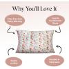 imageKitsch x Bridgerton Satin Pillowcase with Zipper for Hair Skin Softer Than Silk Pillow Cases WrinkleFree Cooling Satin Pillow Covers Bridgerton  Toile De Blue Standard Size 19quotx26quotElf  Periwinkle Christmas