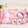 imageKitsch x Bridgerton Satin Pillowcase with Zipper for Hair Skin Softer Than Silk Pillow Cases WrinkleFree Cooling Satin Pillow Covers Bridgerton  Toile De Blue Standard Size 19quotx26quotHello Kitty  Pink Kitty Faces