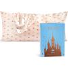 imageKitsch x Bridgerton Satin Pillowcase with Zipper for Hair Skin Softer Than Silk Pillow Cases WrinkleFree Cooling Satin Pillow Covers Bridgerton  Toile De Blue Standard Size 19quotx26quotDisney  Desert Crown