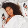 imageKitsch x Bridgerton Satin Pillowcase with Zipper for Hair Skin Softer Than Silk Pillow Cases WrinkleFree Cooling Satin Pillow Covers Bridgerton  Toile De Blue Standard Size 19quotx26quotWonder Woman  Believe in Wonder