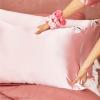 imageKitsch x Bridgerton Satin Pillowcase with Zipper for Hair Skin Softer Than Silk Pillow Cases WrinkleFree Cooling Satin Pillow Covers Bridgerton  Toile De Blue Standard Size 19quotx26quotHello Kitty  Pink Kitty Face