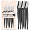 imageKitsch Dermaplane Razor for Women Face  Face Razors for Women ampamp Men Eyebrow Trimmer ampamp Face Shaver  Exfoliating Facial Razor ampamp Skin Care Tool for Smoother Skin  Black 6 pcsBlack
