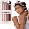 imageKitsch XL Flexi Rods for Heatless Curls Overnight  Soft Velvet Hair Rollers for Women  Hair Curlers to Sleep In  Eucalyptus 4pcsRosewood