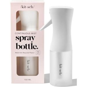 imageKitsch Continuous Spray Bottle for Hair  Fine Mist Water Mister ampamp Water Spray Bottle  Recycled Hair Spray Bottle  Spray Bottles for Cleaning Styling Plants ampamp More  Black 150mlWhite