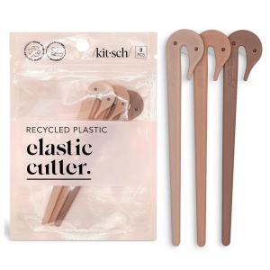 imageKitsch Hair Tie Cutter  Easy To Use Pain Free Rubber Band Cutter for Hair Kids Baby ampamp Toddler Girls  Ideal Gifts for Women  Black 3pc SetMulticolored
